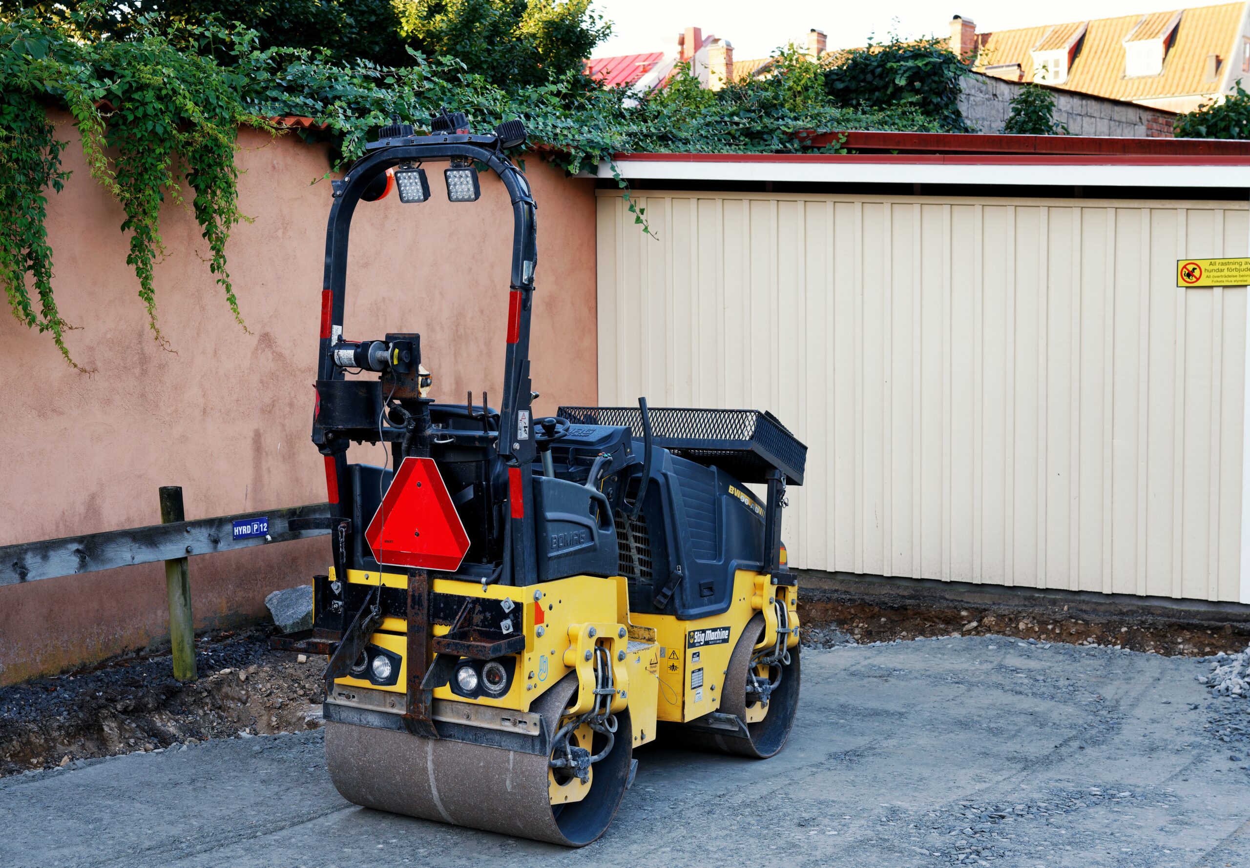 twin drum rollers at the backyard