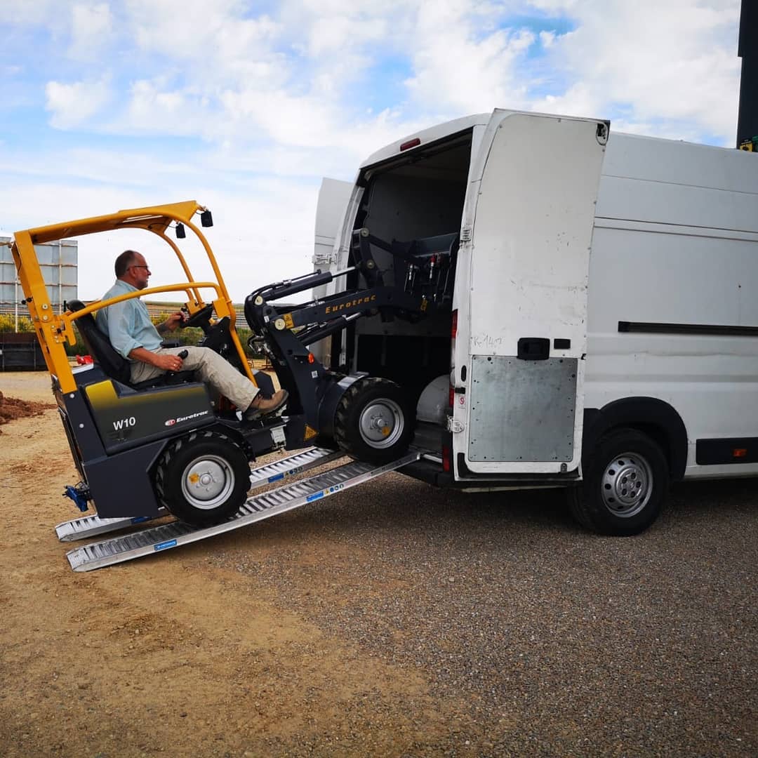 Eurotrac Articulated Mini Loaders W10 onsite